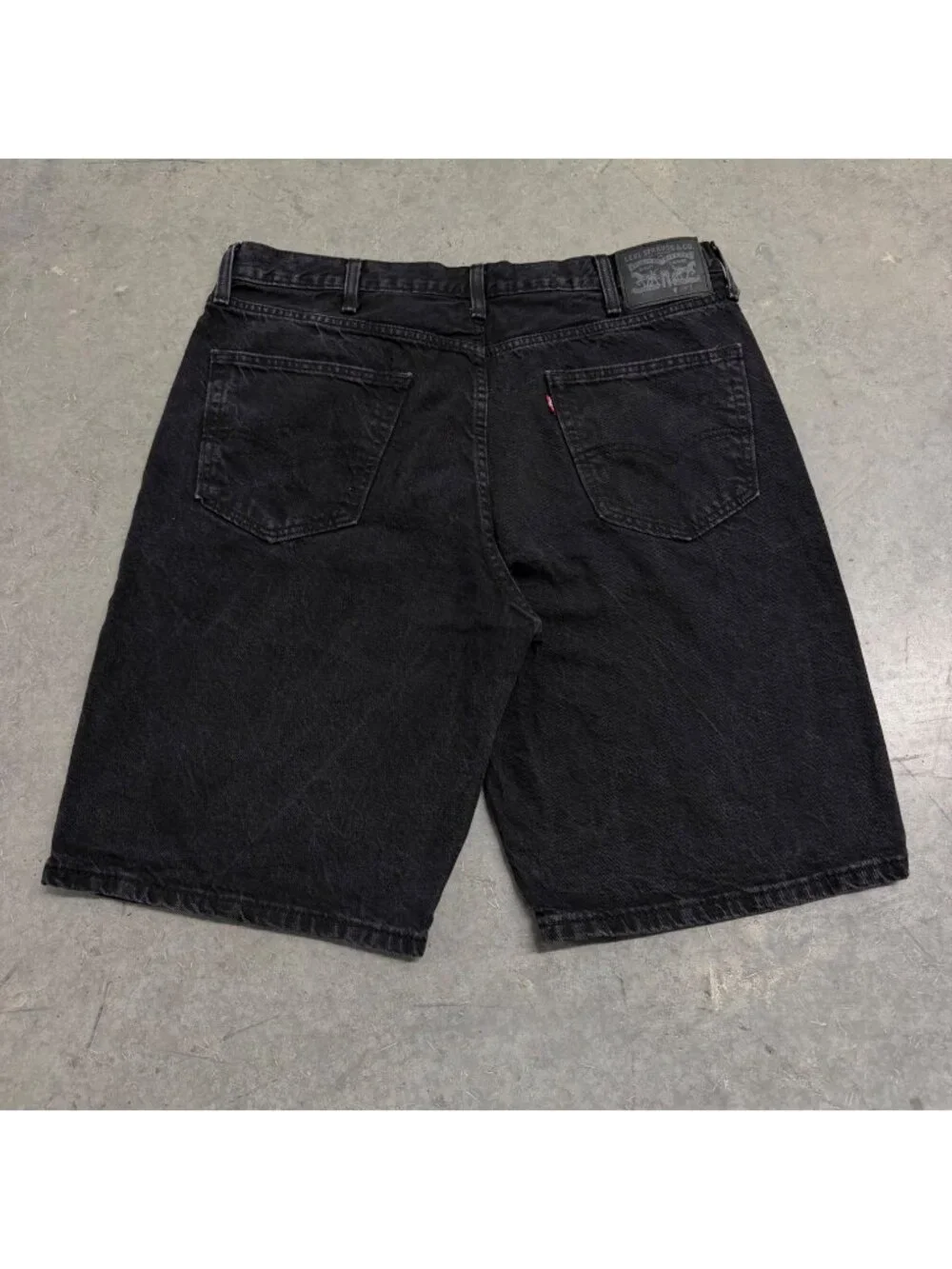 Levi's 2000s Black 469 Loose Fit Denim Shorts